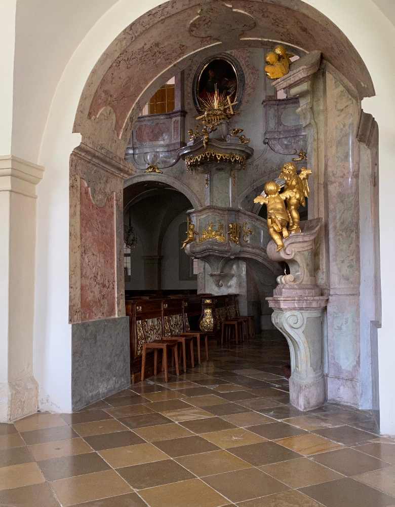 Kanzel in der Stiftskirche Geras Foto